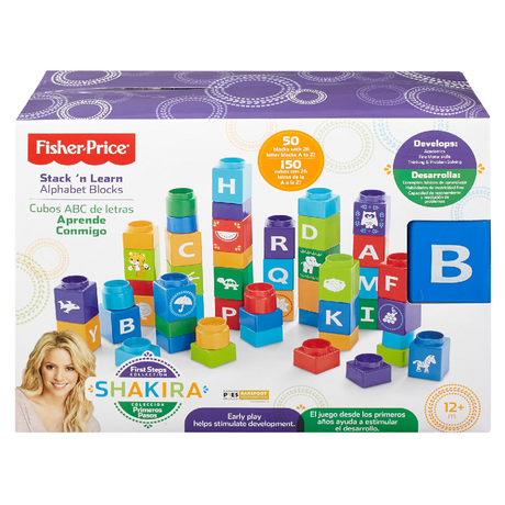 Fisher Price Shakira First Steps Collection Alphabet Blocks